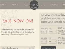 Tablet Screenshot of medissashoes.com